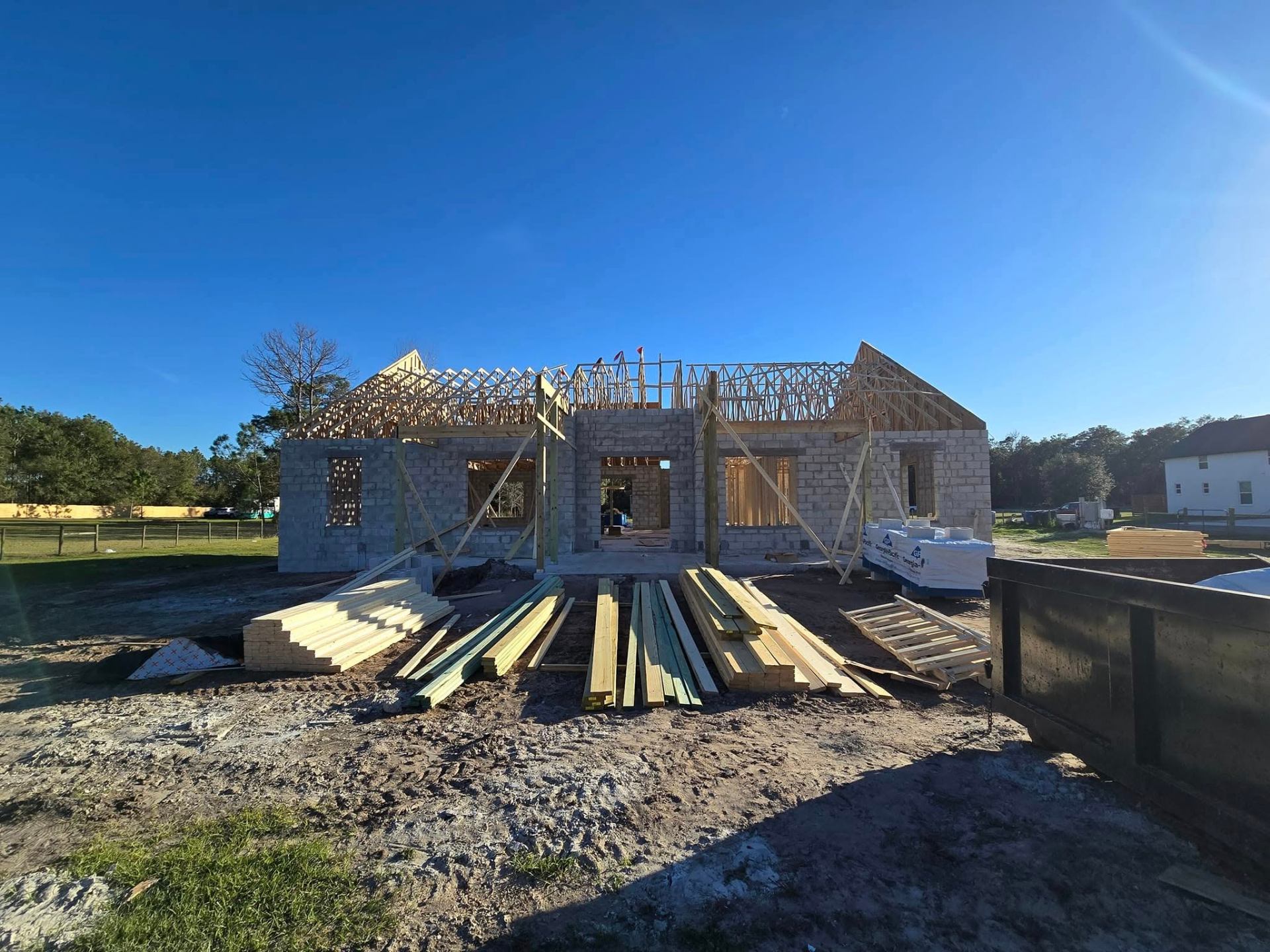 Foundation and Framing - Residential project in DeBary, FL